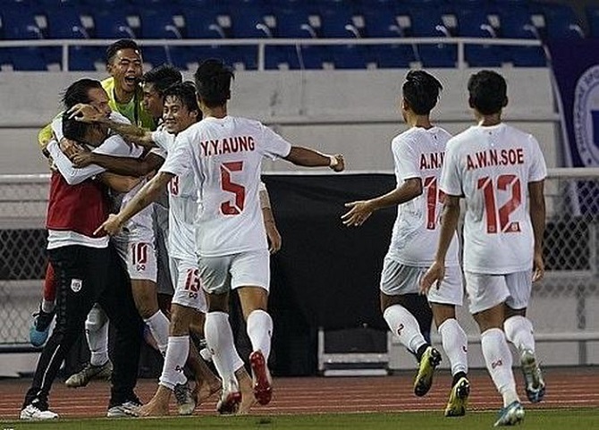 Kết quả U22 Myanmar 2-1 U22 Campuchia: Ngược d&ograve;ng kh&aacute; may mắn