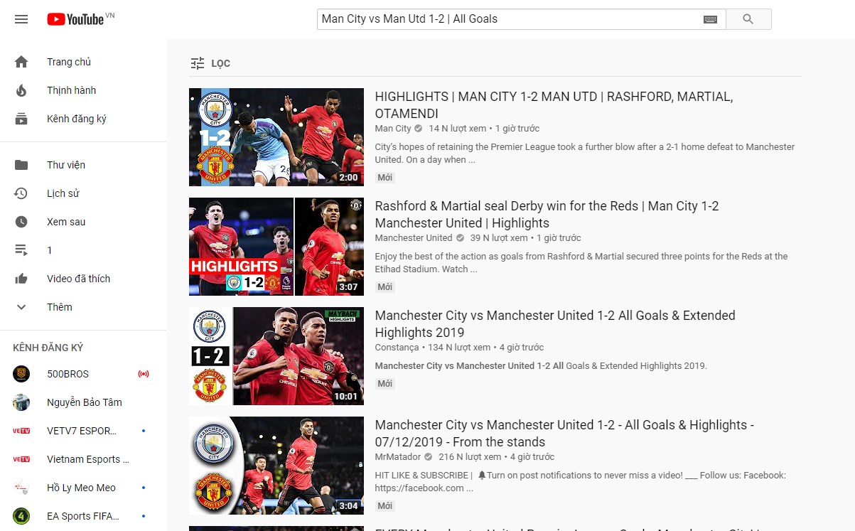 Xem lại Man City vs MU ở đâu? (Premier League, Ngoại hạng Anh vòng 16)
