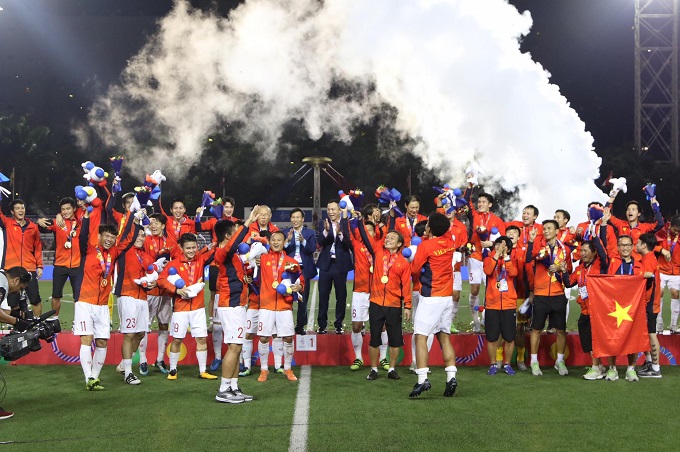 HLV Park Hang-seo: B&iacute; quyết v&ocirc; địch SEA Games ch&iacute;nh l&agrave; tinh thần d&acirc;n tộc