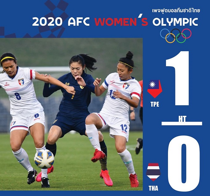Nữ Th&aacute;i Lan 0-1 nữ Đ&agrave;i Loan: Th&aacute;i Lan &ocirc;m tr&aacute;i đắng ngay trận mở m&agrave;n