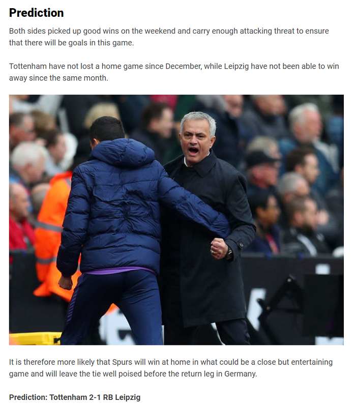 Dự đoán Tottenham vs Leipzig (3h 20/2) bởi chuyên gia Josh Sim