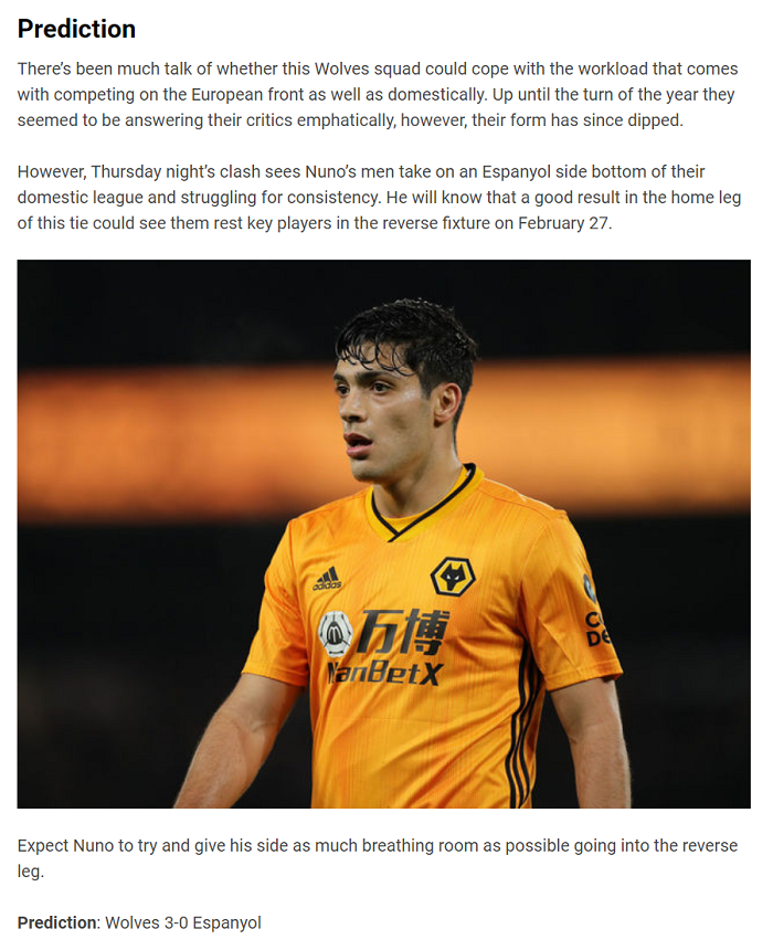 Wolves vs Espanyol (3h 21/2): Tưởng khó mà dễ