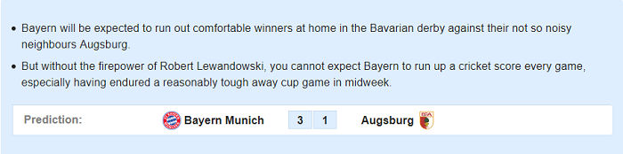 Bayern Munich vs Augsburg (21h30 8/3): Không Lewy, không vấn đề Bayern Munich vs Augsburg (21h30 8/3): Không Lewy, không vấn đề