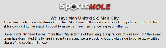 Dự đoán MU vs Man City (23h30 8/3) bởi chuyên gia Barney Corkhill