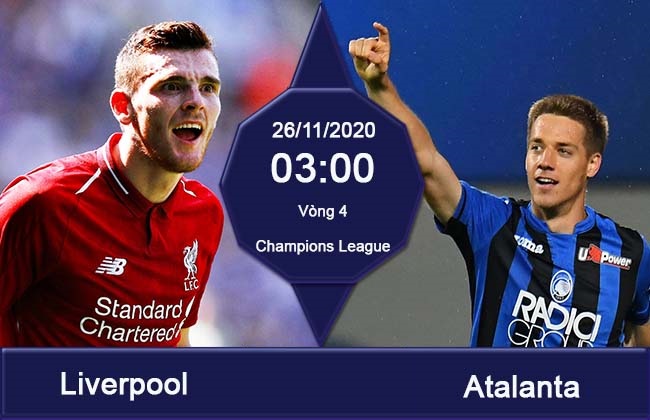 Liverpool vs Atalanta (03h00 26/11): Kinh nghiệm lên tiếng Liverpool vs Atalanta (03h00 26/11): Kinh nghiệm lên tiếng
