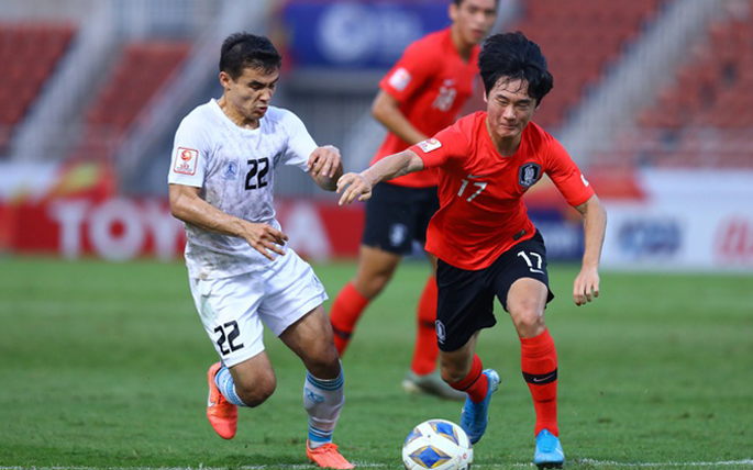 U23 Uzbekistan 1-2 U23 H&agrave;n Quốc: ĐKVĐ đi tiếp trong sợ h&atilde;i