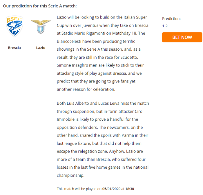 Brescia vs Lazio (18h30 5/1): Lấy trứng chọi đá