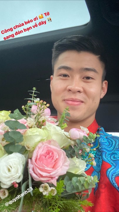 Chùm ảnh: Duy Mạnh, Quỳnh Anh rạng ngời trong lễ ăn hỏi