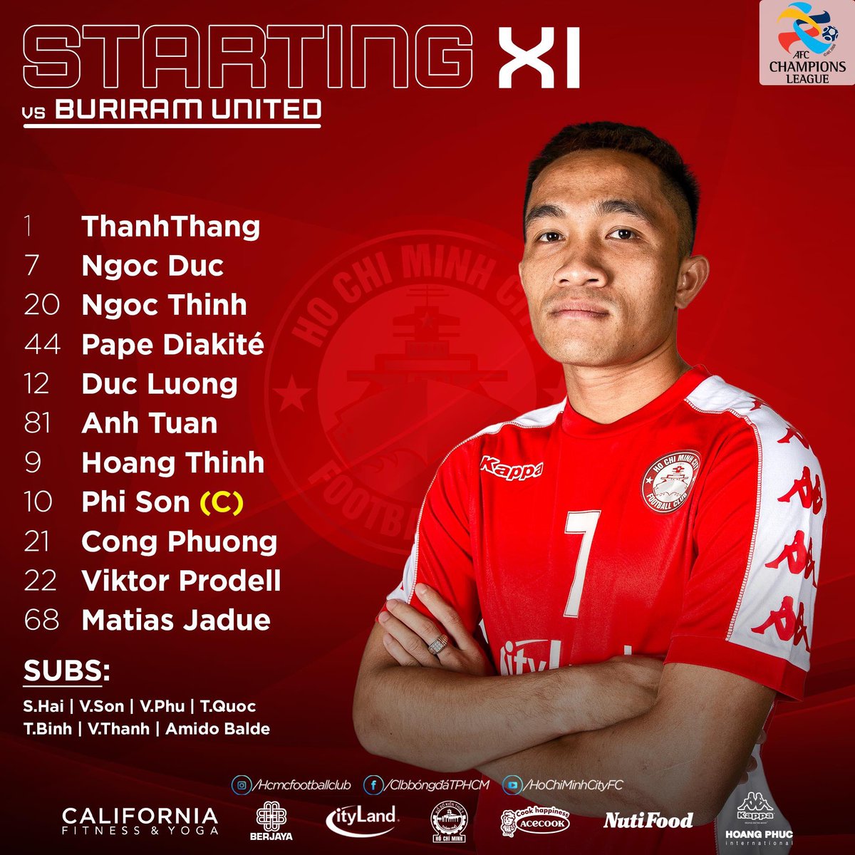 Buriram United 2-1 TP Hồ Chí Minh: Công Phượng xuống đá AFC CUP