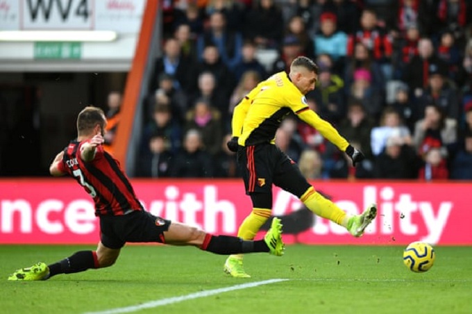 Bournemouth 0-3 Watford: Doucoure rực s&aacute;ng, Watford tho&aacute;t nh&oacute;m đ&egrave;n đỏ